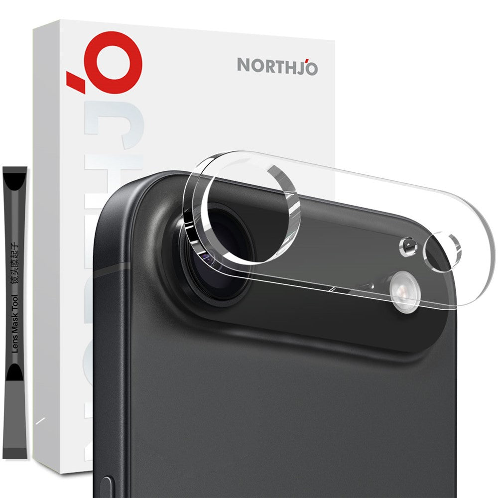 NORTHJO Camera Lens Protector Tempered Glass HD Clear 3D Full Coverage - For iPhone Air
