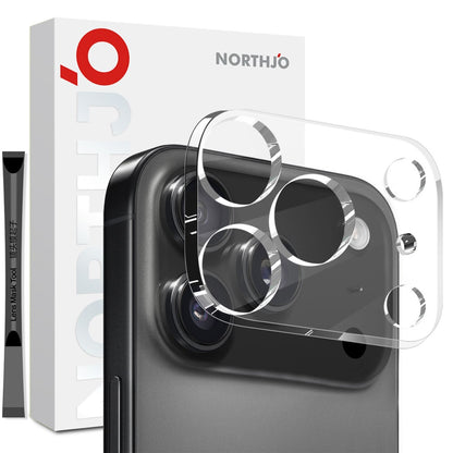 NORTHJO Camera Lens Protector Tempered Glass HD Clear 3D Full Coverage - For iPhone 17 Pro Max