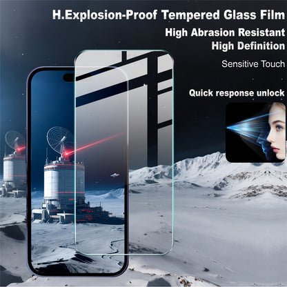 Imak H Series Clear Tempered Glass Screen Protector - For iPhone 17 Pro Max