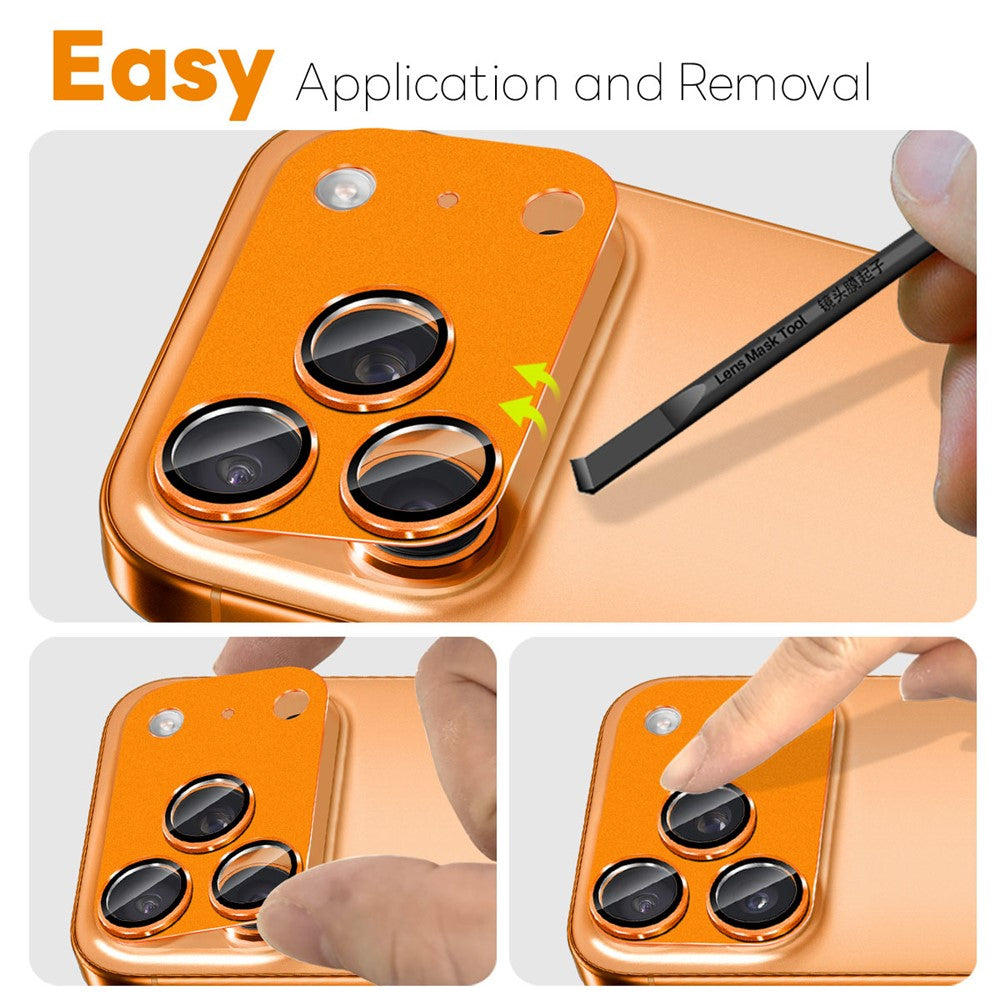 NORTHJO Camera Lens Protector Matte Integrated Metal Tempered Glass - For iPhone 17 Pro