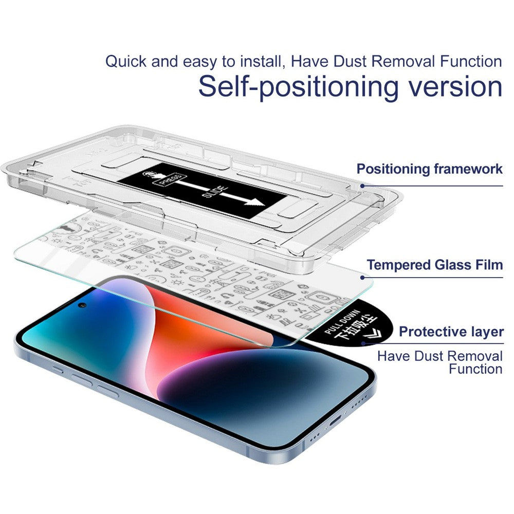 Imak H Series Tempered Glass Screen Protector with Easy Installation Tool - For Samsung Galaxy S25 Ultra