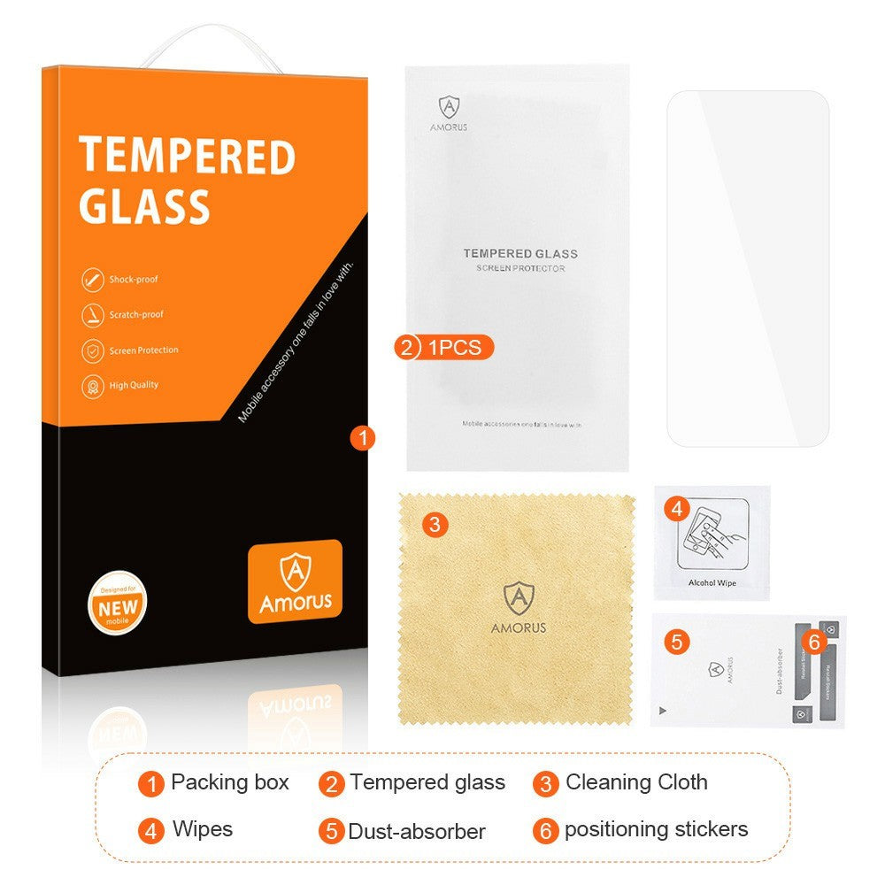 Amorus 2.5D Arc Edge 9H Front Clear Tempered Glass Screen Protector - For Google Pixel 10 Pro Fold