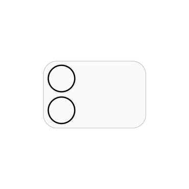 Full Coverage Camera Lens Protector Black Circle Design HD Clear Tempered Glass Lens Film - For Xiaomi 17 Pro Max