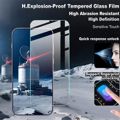 IMAK H Series HD Clear Tempered Glass Screen Protector (NOT Full Coverage) (Fingerprint Unlock)