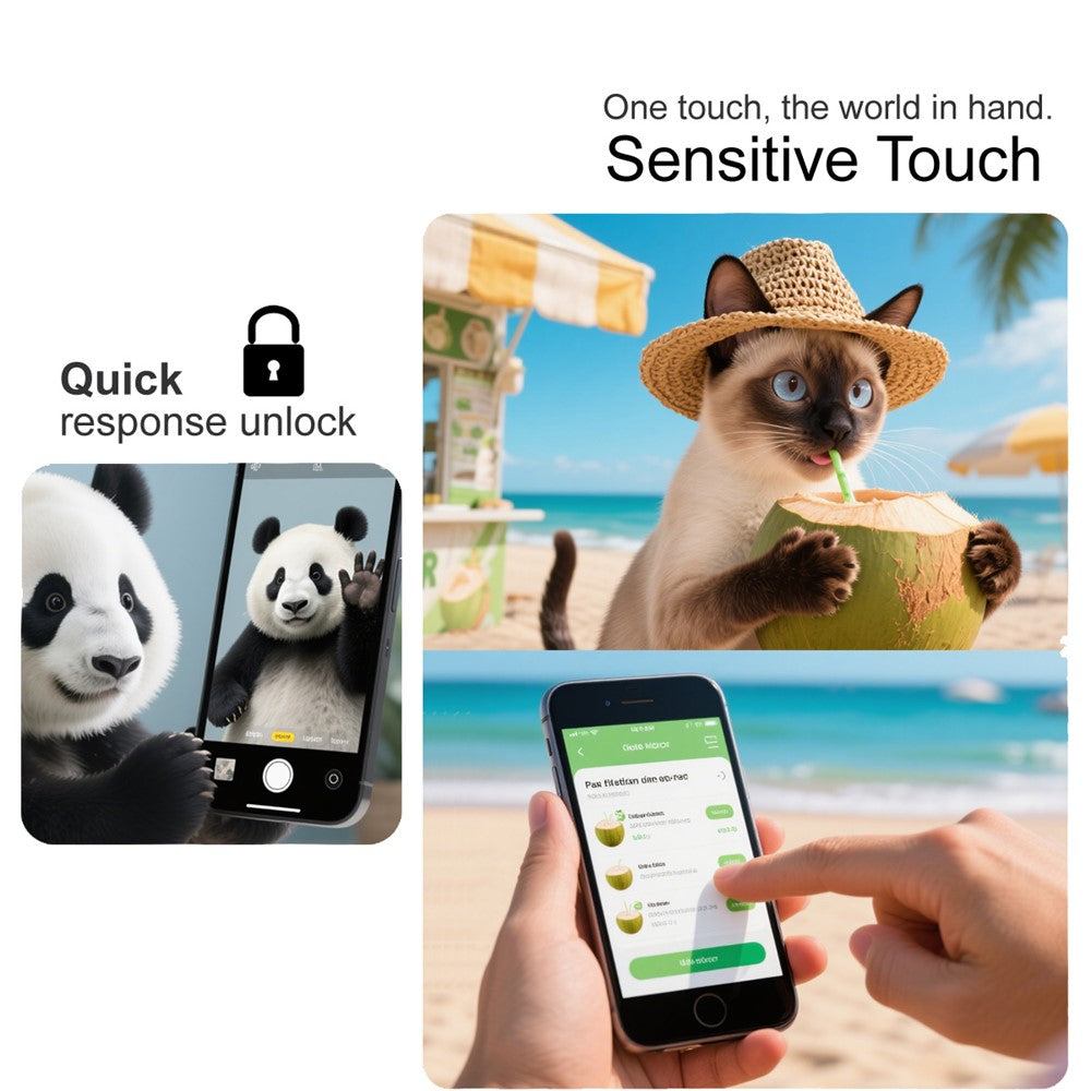 IMAK H Series HD Clear Tempered Glass Screen Protector (NOT Full Coverage) (Fingerprint Unlock)