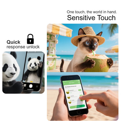 IMAK H Series HD Clear Tempered Glass Screen Protector (NOT Full Coverage) (Fingerprint Unlock)