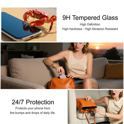 IMAK H Series HD Clear Tempered Glass Screen Protector (NOT Full Coverage) (Fingerprint Unlock)