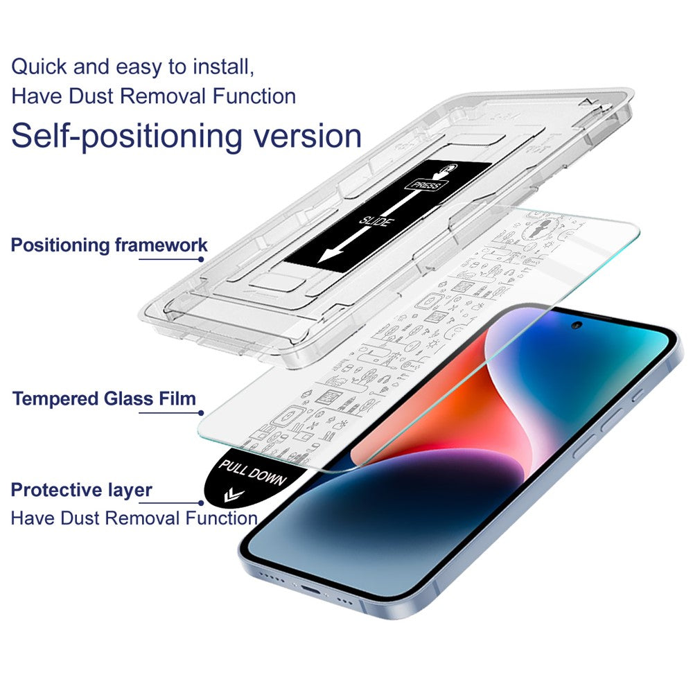 Imak H Series Tempered Glass Screen Protector with Easy Installation Tool - For Samsung Galaxy S26