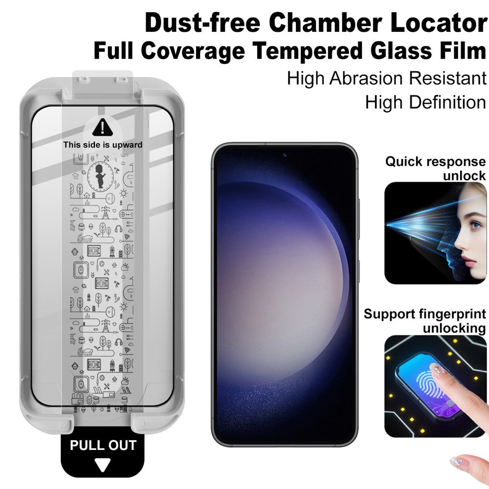 Imak Tempered Glass Full Screen Protector with Installation Tool - For Samsung Galaxy S25 / S24