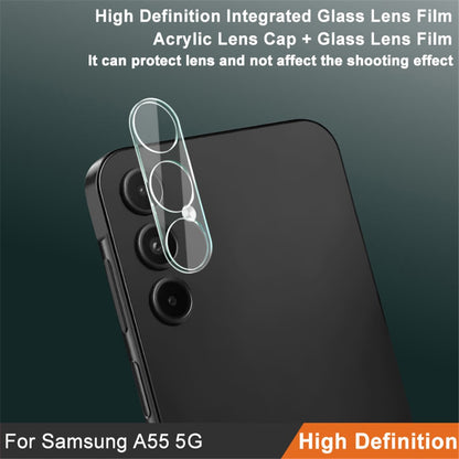 Imak Camera Lens Protector Tempered Glass + Acrylic Lens Cap - For Samsung Galaxy A55