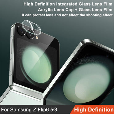 Imak Camera Lens Protector Tempered Glass + Acrylic Lens Cap - For Samsung Galaxy Z Flip6