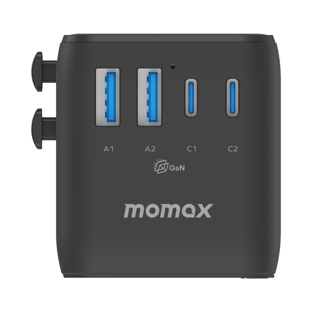 Momax UA27 1-World 2 Dual AC Global Travel Adapter 35W