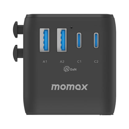 Momax UA27 1-World 2 Dual AC Global Travel Adapter 35W