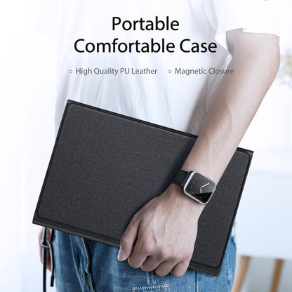Dux Ducis TK Series PU Leather Black Case with Bluetooth-compatible Keyboard - For Samsung Galaxy Tab S11