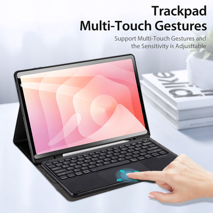 Dux Ducis TK Series PU Leather Black Case with Bluetooth-compatible Keyboard - For Samsung Galaxy Tab S11