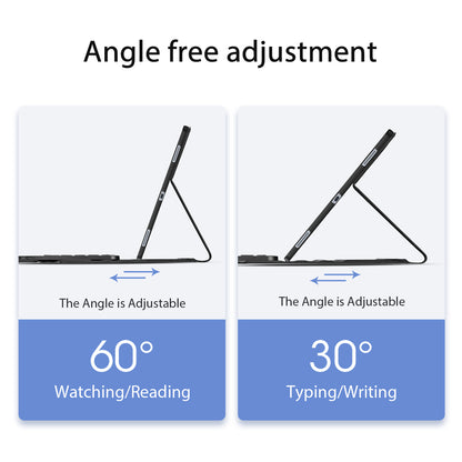 Dux Ducis TK Series PU Leather Black Case with Bluetooth-compatible Keyboard - For Samsung Galaxy Tab S11 Ultra