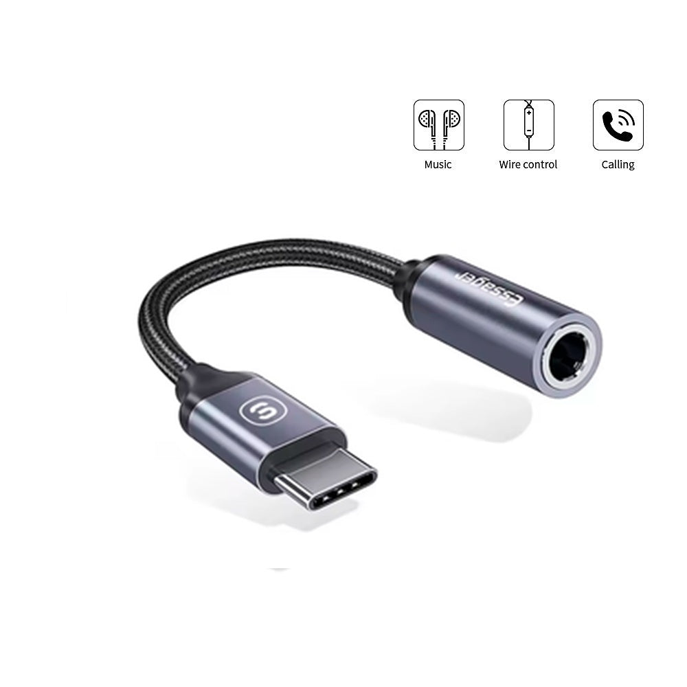 Essager E01 USB-C to 3.5mm Jack AUX Headphone Adapter