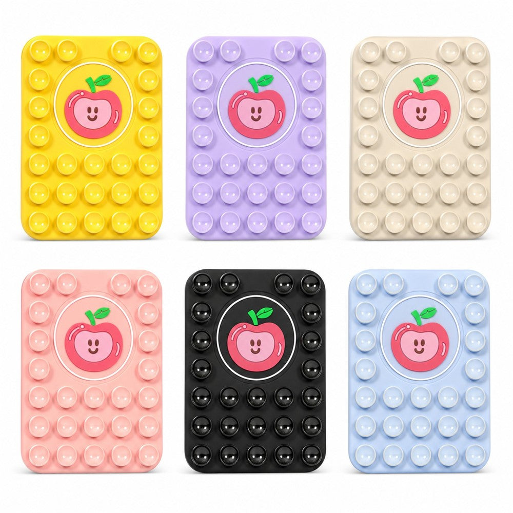 Apple Pattern Magnetic Suction Cup Phone Mount Compatible with MagSafe Case