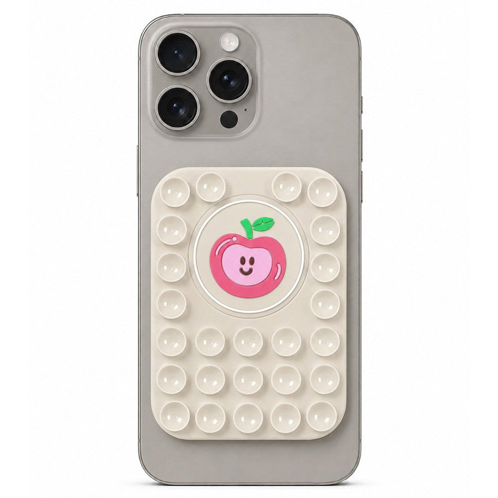 Apple Pattern Magnetic Suction Cup Phone Mount Compatible with MagSafe Case