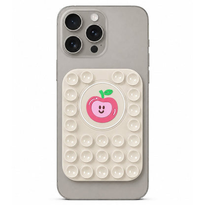 Apple Pattern Magnetic Suction Cup Phone Mount Compatible with MagSafe Case
