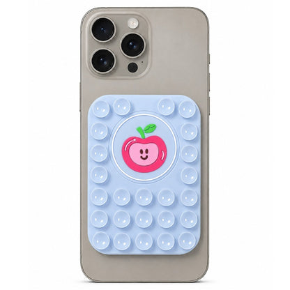 Apple Pattern Magnetic Suction Cup Phone Mount Compatible with MagSafe Case
