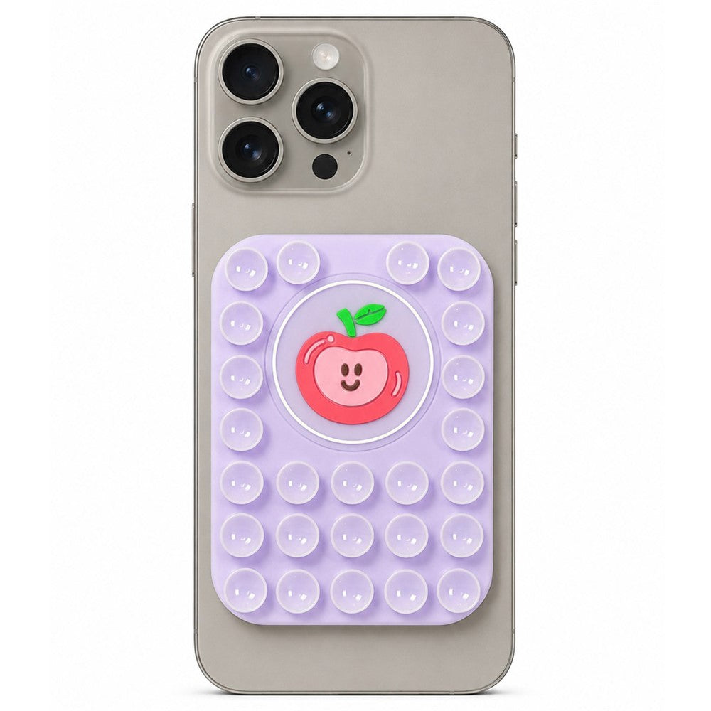 Apple Pattern Magnetic Suction Cup Phone Mount Compatible with MagSafe Case