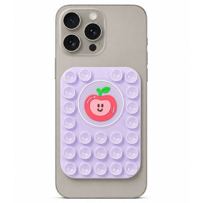 Apple Pattern Magnetic Suction Cup Phone Mount Compatible with MagSafe Case