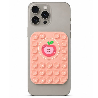 Apple Pattern Magnetic Suction Cup Phone Mount Compatible with MagSafe Case