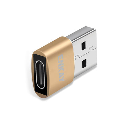 ENKAY HAT PRINCE ENK-AT105 USB Male to Type-C Female Adapter