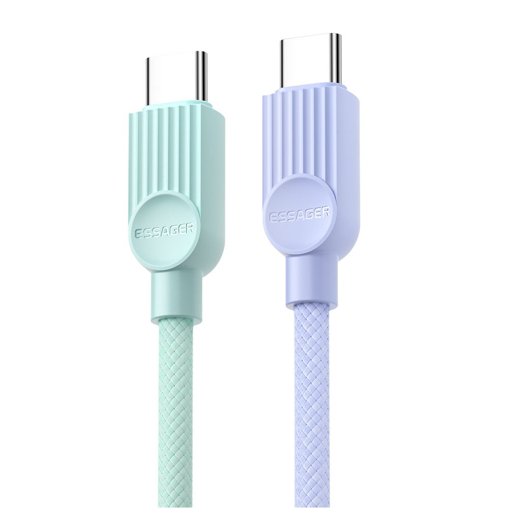 Essager ES-X73 USB-C to USB-C Cable 60W Fast Charging 2M Data Cable Smart Chip Control
