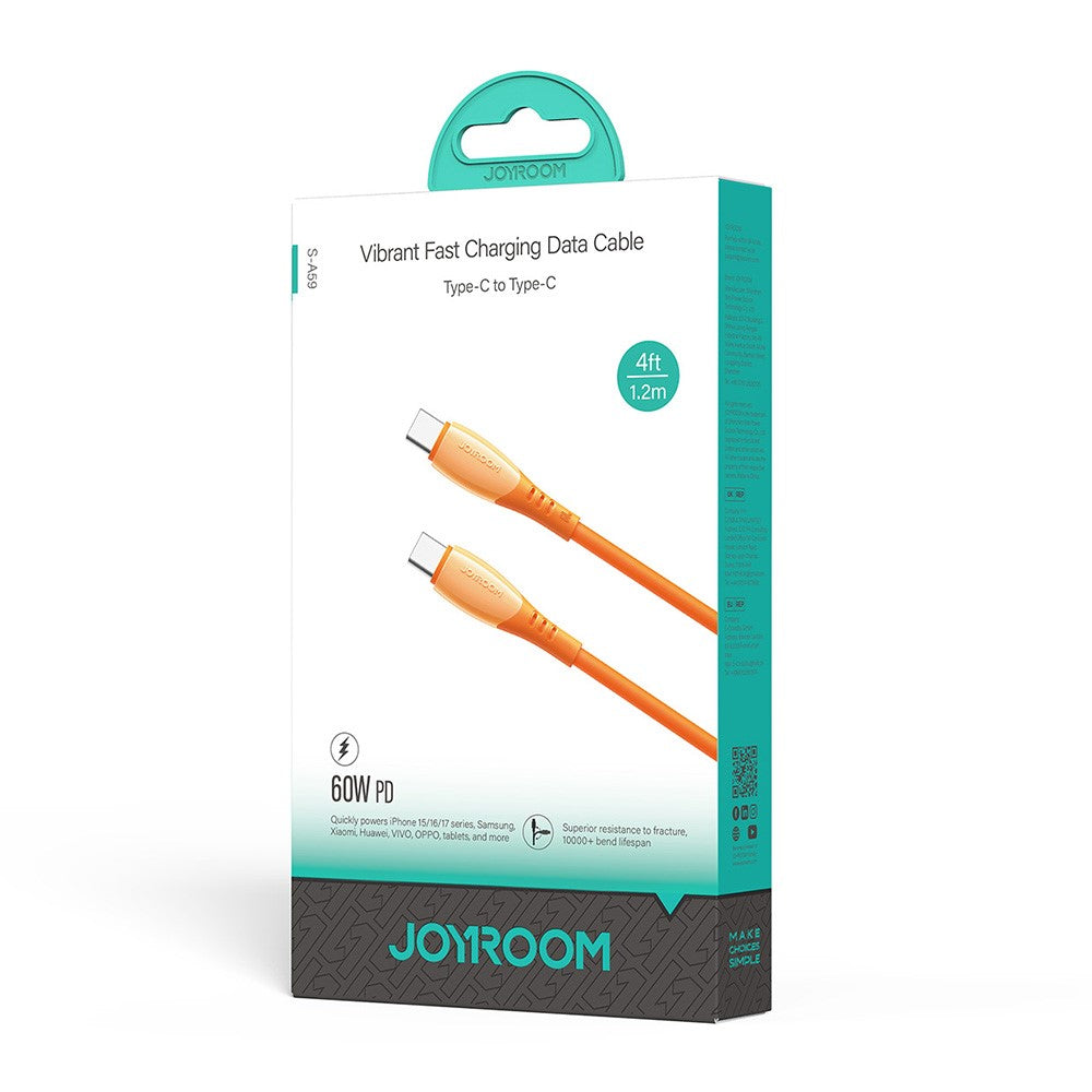 JOYROOM S-A59 USB-C to USB-C Cable 60W Fast Charging 1.2m