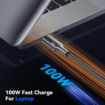 Essager USB-C to USB-C PD 100W 5A Data Cable Nylon Braided Fast Charging Cord - 3M
