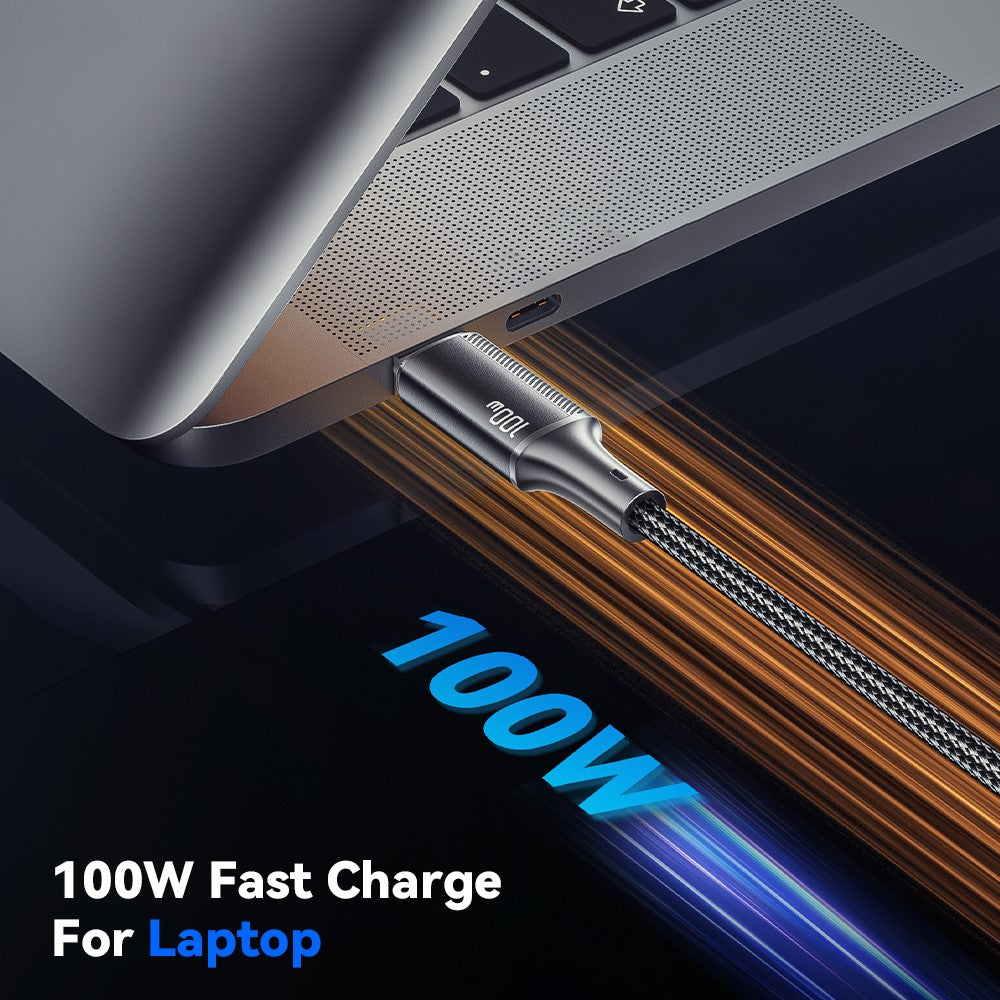 Essager USB-C to USB-C PD 100W 5A Data Cable Nylon Braided Fast Charging Cord - 2M