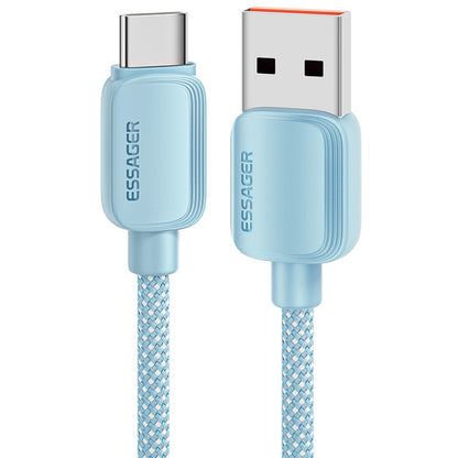 Essager A-C 7A 100W Fast Charging Data Cable USB-A to USB-C Braided TPE Cord - 1M
