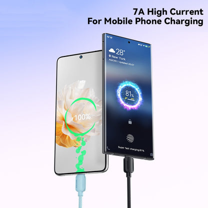 Essager A-C 7A 100W Fast Charging Data Cable USB-A to USB-C Braided TPE Cord - 1M