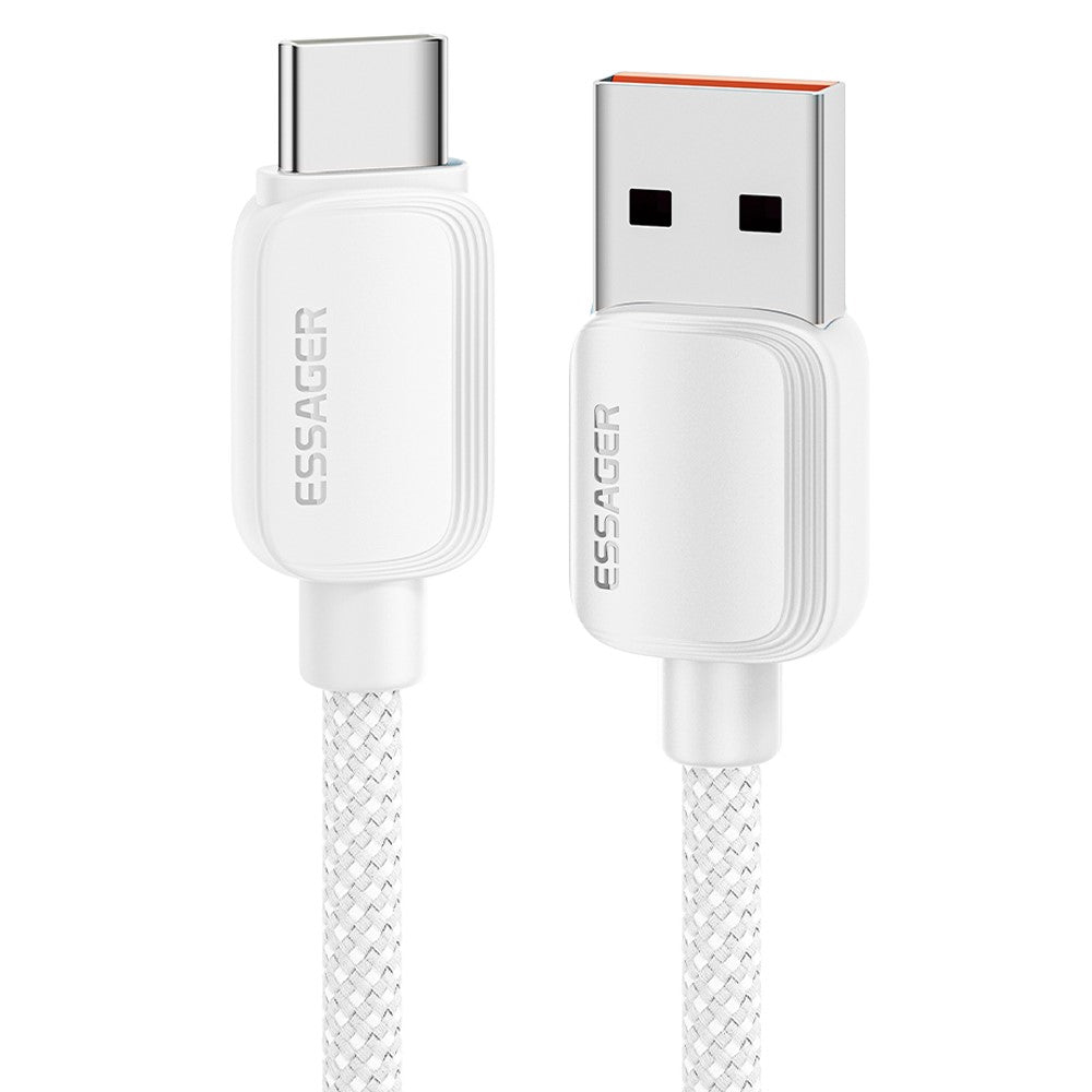 Essager A-C 7A 100W Fast Charging Data Cable USB-A to USB-C Braided TPE Cord - 2M