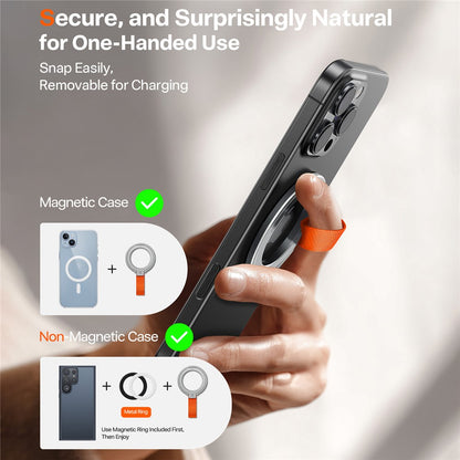 TORRAS Ostand Ring Phone Grip Holder 360° Rotation Kickstand with Metal Ring