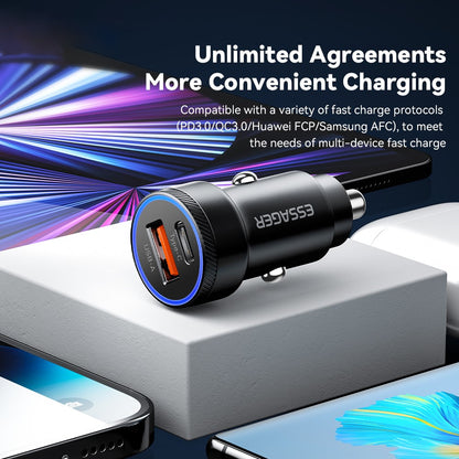 Essager 54W USB-A + USB-C Fast Charging Mini In Car Charger