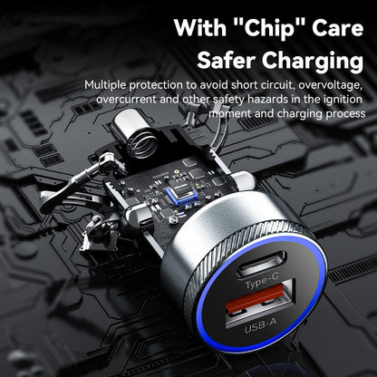 Essager 54W USB-A + USB-C Fast Charging Mini In Car Charger