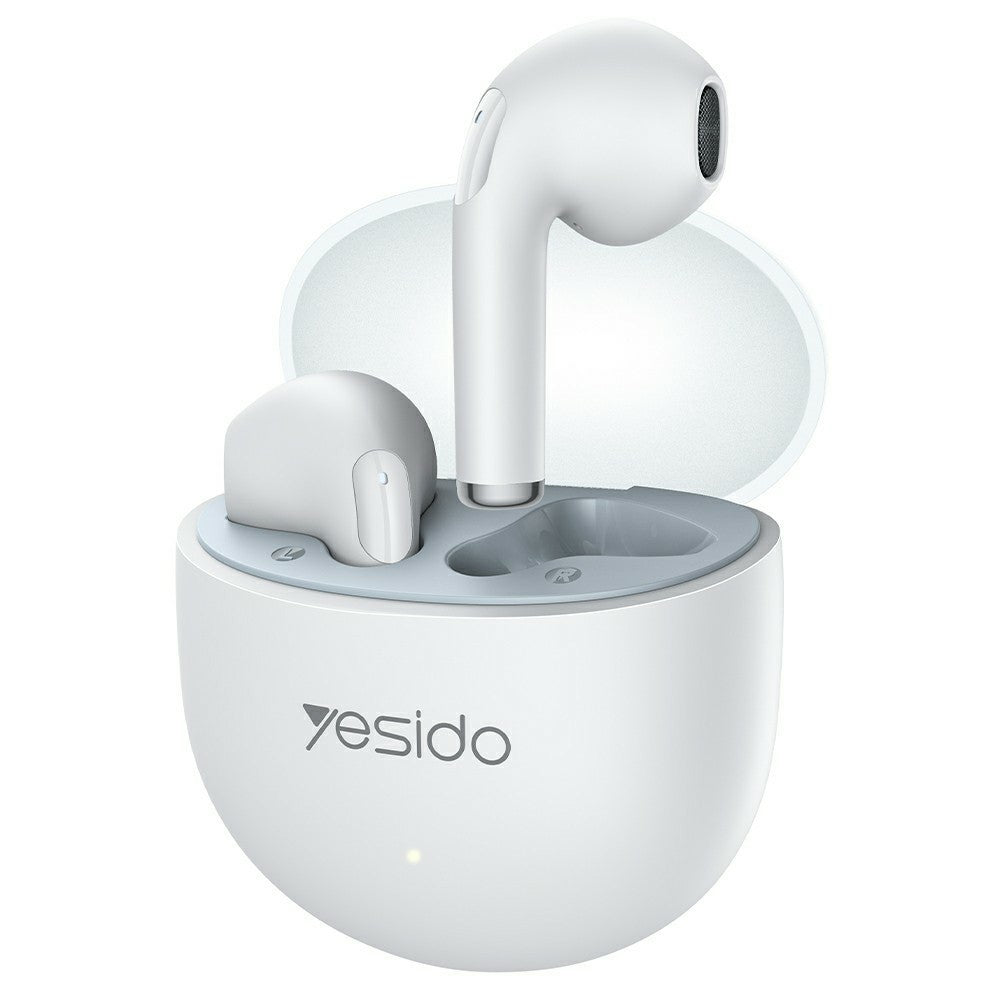 Yesido TWS35 Semi In Ear Bluetooth-compatible White Earbuds