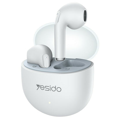 Yesido TWS35 Semi In Ear Bluetooth-compatible White Earbuds