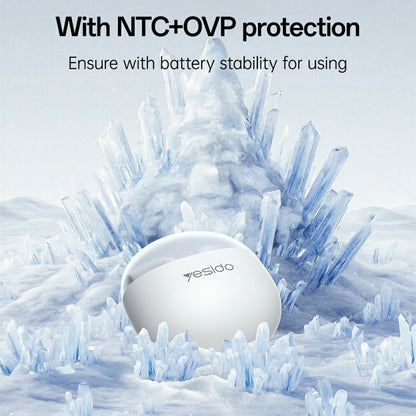 Yesido TWS35 Semi In Ear Bluetooth-compatible White Earbuds