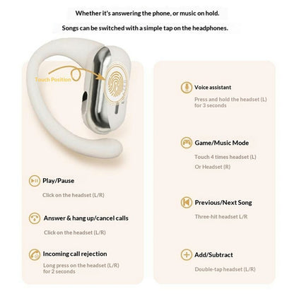 ERAZER ER50 Wireless Clip On Noise Cancelling Open Ear Earphone