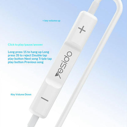 Yesido YH51 Wired In-Ear Headphones 8 Pin