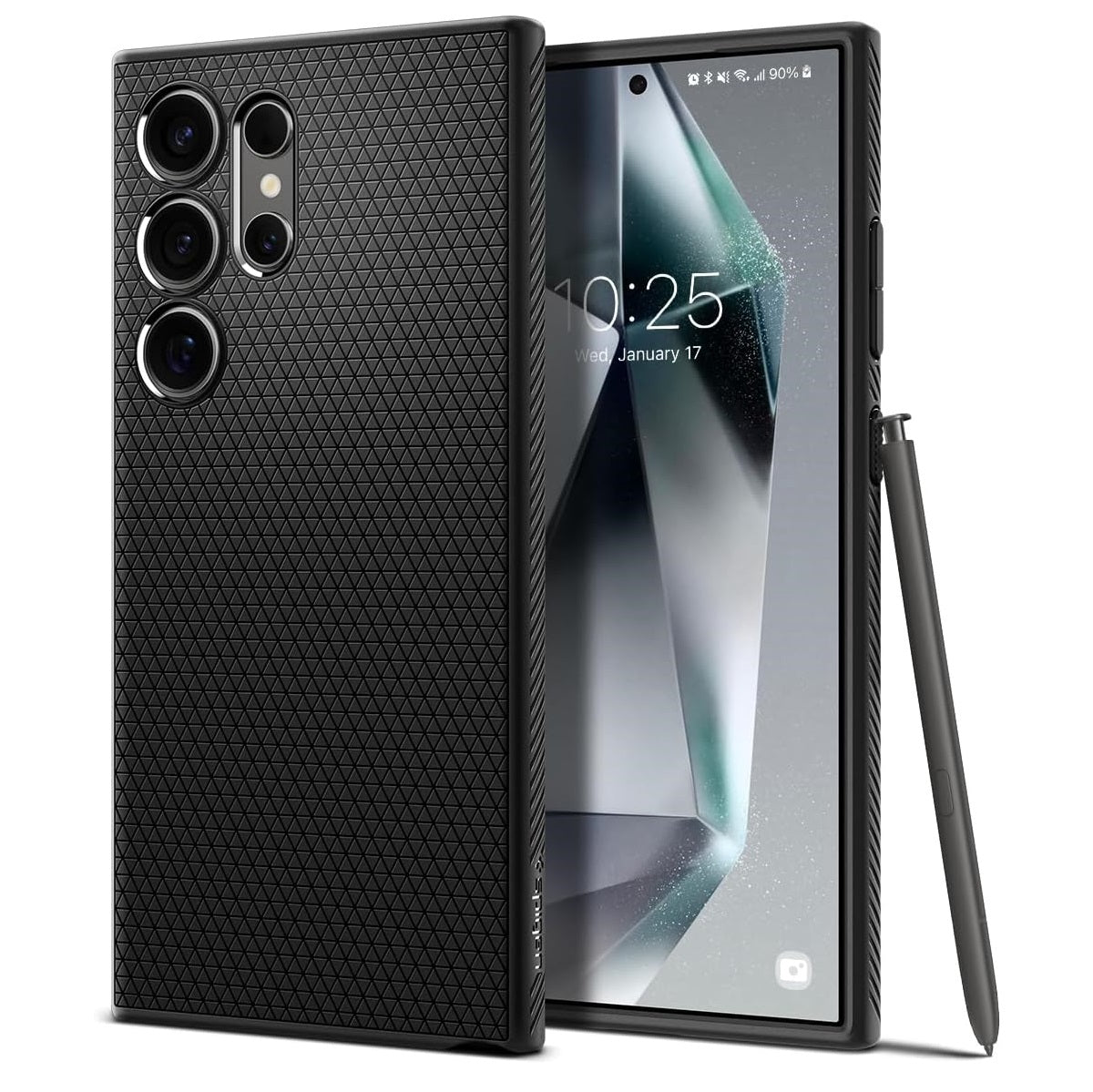 Spigen Liquid Air Matte Black Case - For Samsung Galaxy S24 Ultra