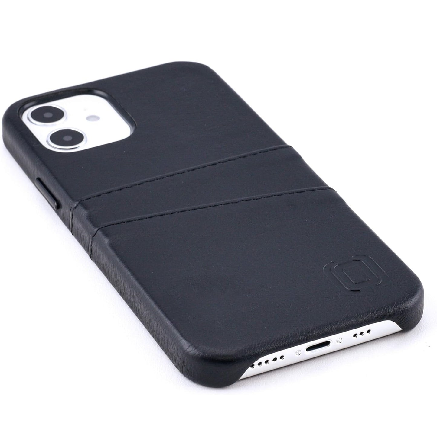 Dockem Wallet Case Built-in Metal Plate for Magnetic Mounting & 2 Credit Card Holders - For iPhone 12 / iPhone 12 Pro
