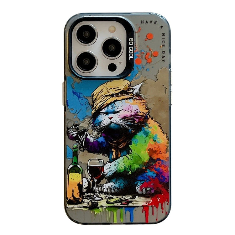 Animal Pattern Oil Painting Series PC + TPU Phone Case for iPhone 12 / 12 Pro / 12 Pro Max - Mos Accessories