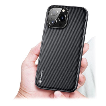 Dux Ducis Fino Series PU + TPU Black Case - For iPhone 14 Pro Max - mosaccessories