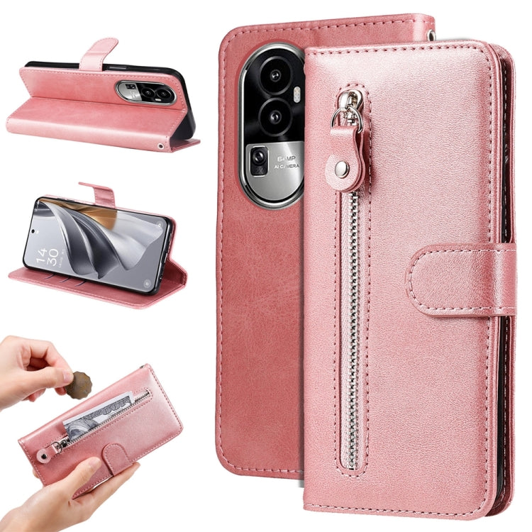 Fashion Calf Texture Zipper PU Leather Phone Case - For Oppo A58 4G / Reno10 / Reno10 Pro / A78 4G / Find X8 Pro