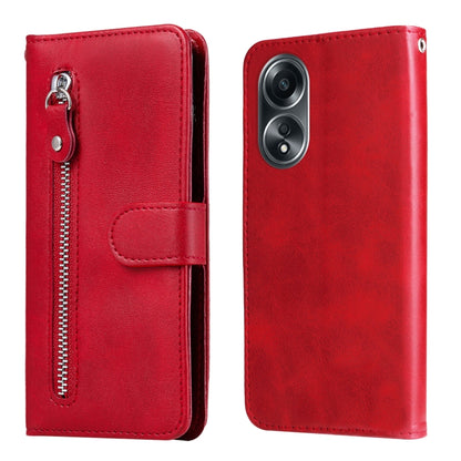 Fashion Calf Texture Zipper PU Leather Phone Case - For Oppo A58 4G / Reno10 / Reno10 Pro / A78 4G / Find X8 Pro